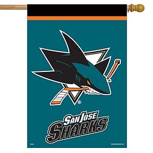 San Jose Sharks House Flag Hockey Licensed 28