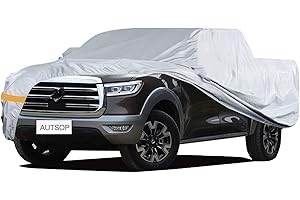 Autsop 6 Layers Truck Cover Waterproof All Weather, Sun Uv Rain Hail Protection Heavy Duty Outdoor Pickup Cover, Universal Fit for Pickup Truck