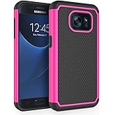 Galaxy S7 Case, SYONER [Shockproof] Defender Protective Phone Case Cover for Samsung Galaxy S7 (5.1", 2016) [Hot Pink]