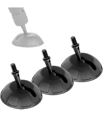 Manfrotto 565 Kit De 3 Patins Avec Pointes Fixes - Noir