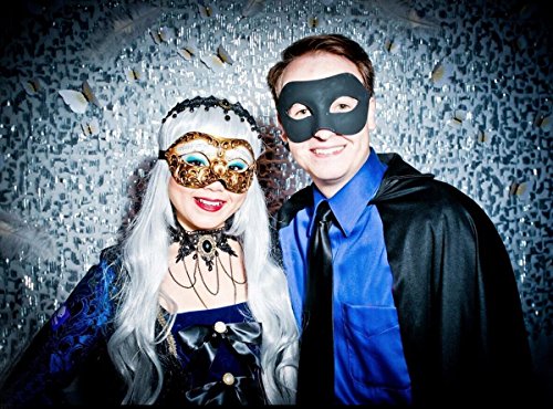 Aniwon Punk Style Wedding Party Black Lace Choker Beads Tassels Chain Pendant Necklace Earring Set for Women (Choker+Earring)