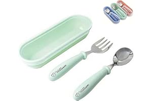Personalized Stainless Steel Kids Utensils Set with Case, Custom Reusable Fork and Spoon Silverware Set with Name for Kid Cut