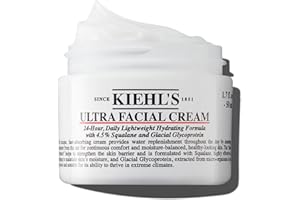 Kiehl’s Ultra Facial Cream, with 4.5% Squalane to Strengthen Skin’s Moisture Barrier, Skin Feels Softer and Smoother, Long-Lasting Hydration, Easy and Fast-Absorbing, Suitable for All Skin Types