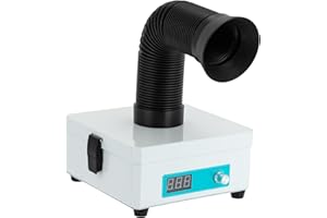 DMSIDN Laser Soldering Fume Extractor Smoke Absorber, Smoke Absorber for DIY Soldering and Electric Iron Welding, H-E-P-A & Carbon 3-STAGE Filter