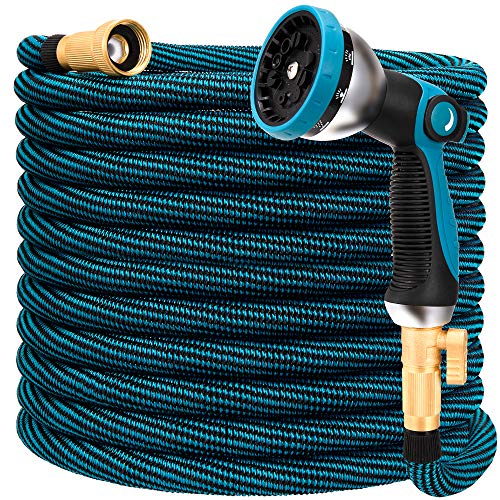 HIYUTOY Garden Hose Expandable Flexible Hose, Expanding Water Hose Kit