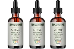 3 Jar Velora Red Yeast Rice Cholesterol Cleans Drops，Cholesterol Support Blend with Citrus Bergamot, Red Yeast Rice, Soursop,