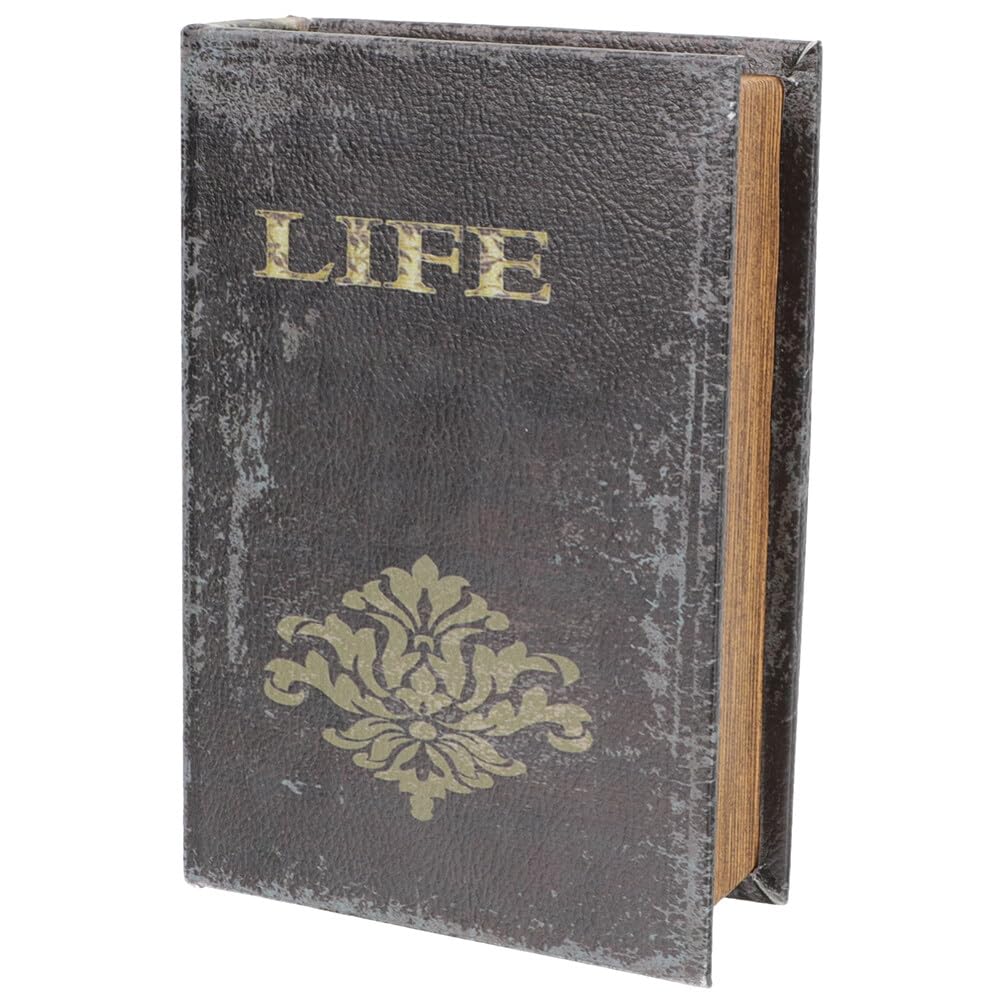 Alipis False Book Box Book Shape Jewelry Storage Chest Box, Secret Vintage Storage Book Box Study Book Ornaments