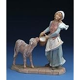 Fontanini by Roman Inc., Julia The Villager, 7.5" Collection, Nativity Figure and Accessories, Hand Sculpted and Painted (8x3x7)