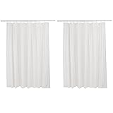 Bath Bliss 2 Pack PVC Heavy Weight Shower Curtain