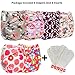 6pcs+6 INSERTS Adjustable Reusable Lot Baby Washable Cloth Diaper Nappies (girl color I)