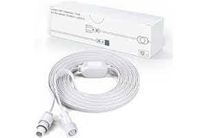 Lumary Extension Cords for Permanent Outdoor Lights Gen 2 Only, Not Work with Pro and Max Version, White, 12Ft