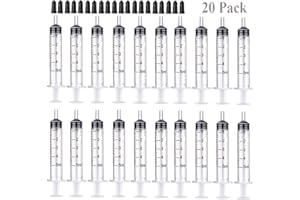 GUFASTORE 5ml Syringes with Caps (20 Pack)