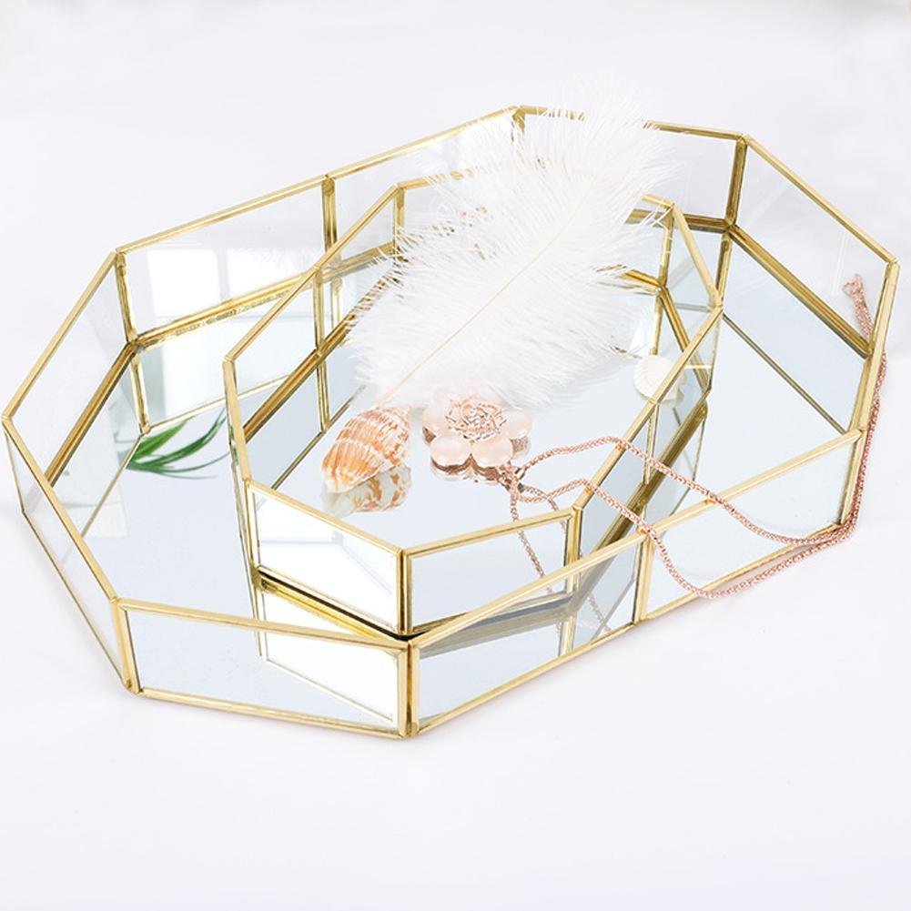 Aufbewahrungsbox Gold Glas