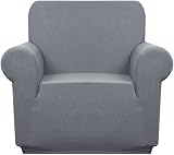 Granbest Premium Water-Repellent 1 Seater Armchair Slipcover Light Grey