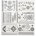 GIFT!!Tastto 6 Sheets Body Paints Temporary Tattoos Black Lace Stickers for Girls and Women with GIFT