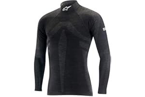 Alpinestars ZX EVO V2 Nomex Long Sleeve Top FIA8856-2018/SFI - 2020 Model - XSM/SM - Black/Gray