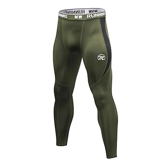 MEETWEE Kompressionshose Herren, Sport Leggings Lange Laufhose Atmungsaktiv Funktionsunterhose Tights Unterhose