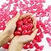 Whonline 200 Pcs Artificial Pink Glow Pebble for Garden Decoration