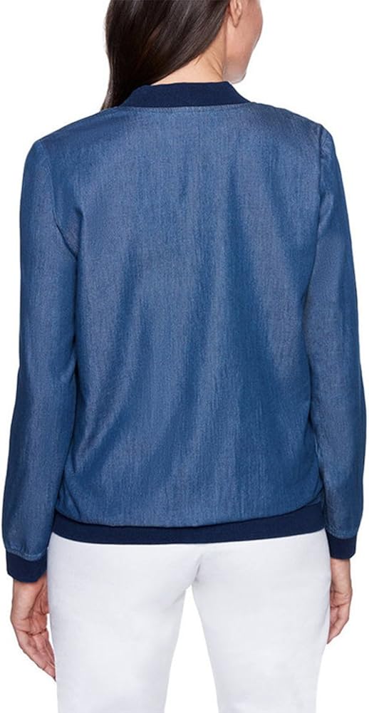 alfred dunner bomber jacket