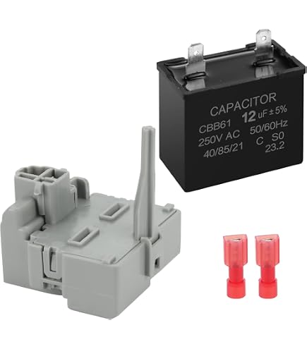 HQRP 12uf Refrigerator Capacitor Compatible With GE WR62X79...