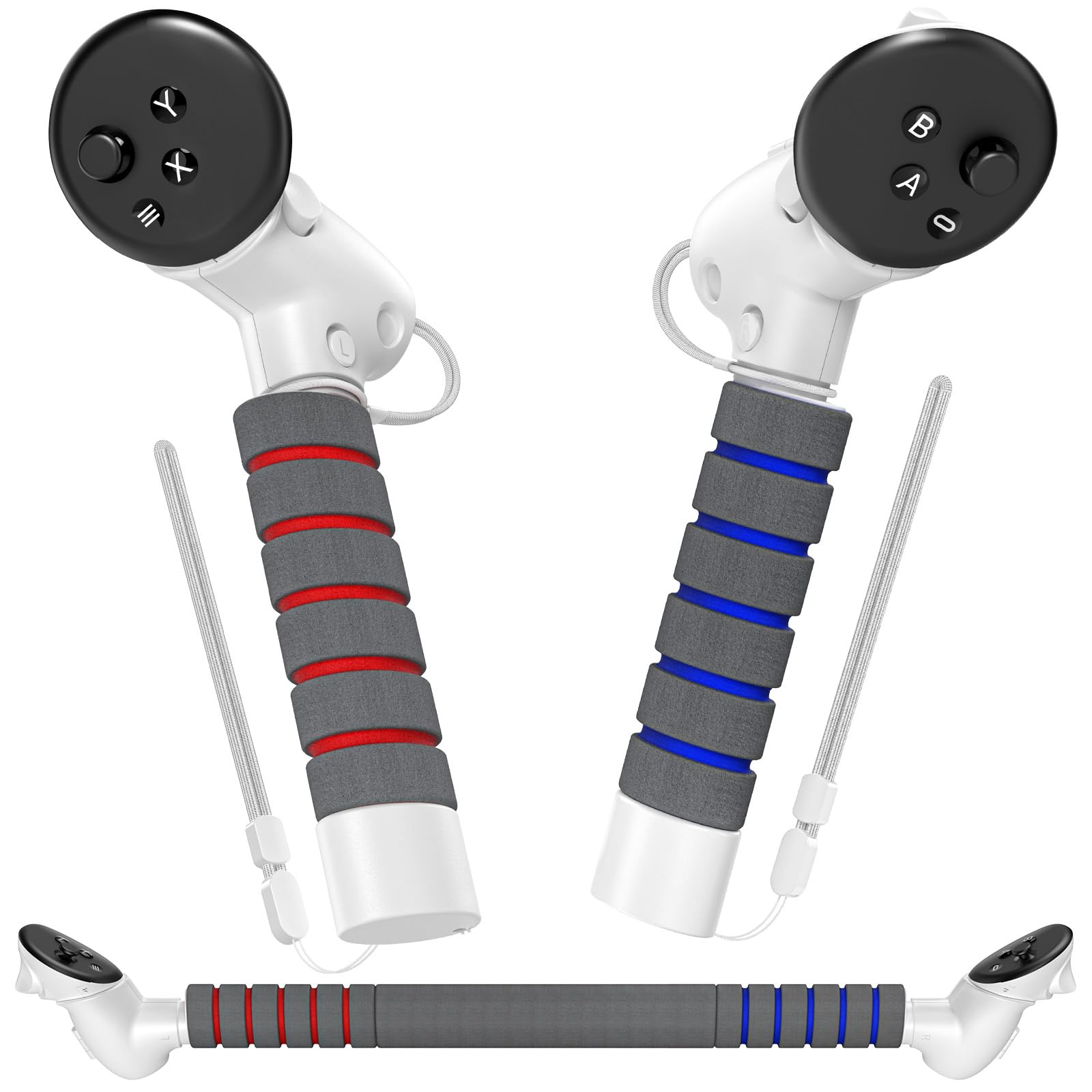 YUANHOT Gorilla Tag Long Arms for Meta Quest 3S/Quest 3 Controller, Beat Saber Handle, VR Sticks Extension Grips, Golf Club Attachments for Oculus Quest 3/3S VR Gaming Accessories