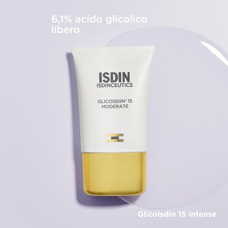 Isdinceutics Glicoisdin 15 Moderate (50 g) | Gel Esfoliante, Rinnovatore e Illuminante per la Pelle | 6,1% di Acido Glicolico Libero