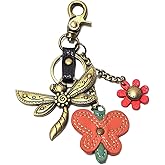 CHALA Purse Charm, Key Fob, keychain Decorative Accessories, Metal Charming Keychain - Dragonfly