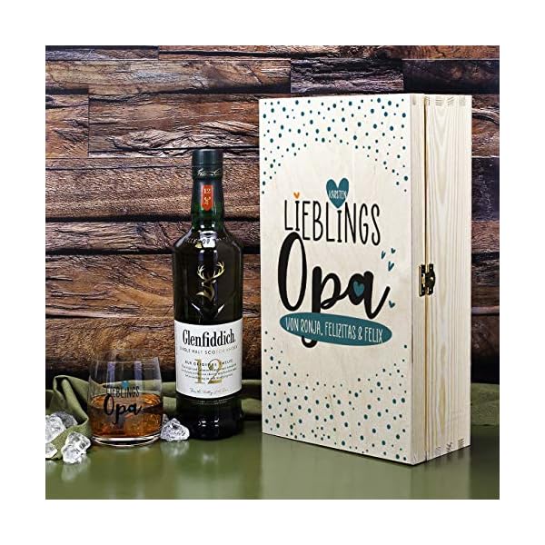 Herz & Heim® Whisky Geschenkset für Opa mit Whiskey Glas in Geschenkverpackung – Bild 4