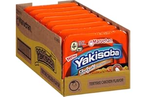 Maruchan Yakisoba Teriyaki Chicken, Japanese Instant Ramen Noodles, 3.98 Oz, 8 Count