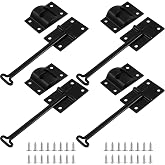 Otoolling 4 Pack 6" Rv Door Holder, Trailer Door Latch with Silent Snap | Catch T-style Rv Screen Door Latch, Keep Door Open, for Cargo Trailer Camper Door Holder, Truck Door Latch
