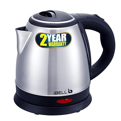 iBELL SEK12L Stainless Steel Electric Kettle 1.2 Ltrs, 1500W (Silver)