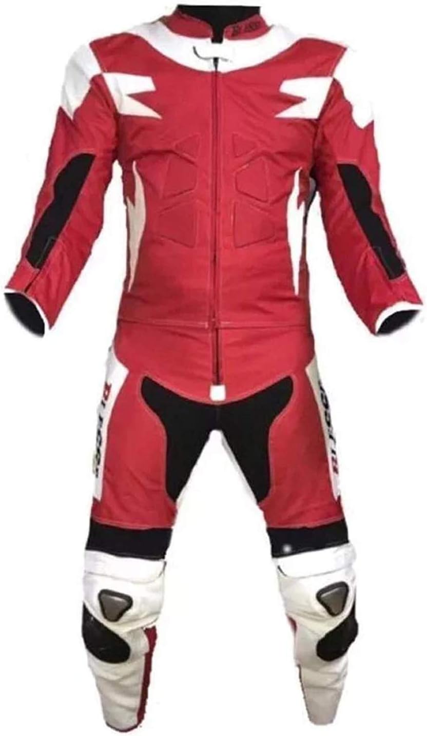 blanc//rouge noir//bleu 4XL avec protections certifi/&eacute;es CE 4XL noir//rouge Biesse Combinaison moto adulte en cuir et tissu r/&eacute;glable divisible en 2 pi/&egrave;ces veste et pantalon tailles XS noir//rouge