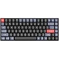 Keychron K2 Pro 75% Layout Custom Wireless Mechanical Keyboard, Compact 84 Keys Hot-swappable QMK/VIA Programmable USB-C Wired Gaming Keyboard, White Backlit Blue Switch for Mac/Windows/PC/Gamer