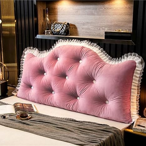 Amazon クッション 大きい 背もたれクッション おしゃれ かわいい 北欧風 姫風 レース 洗える ごろ寝 ゴロ寝 枕 腰枕 ソファークッション ダークピンク フロアクッション 三角クッション 140 75cm 厚い 疲れない 座椅子 出窓枕 ネックピロー オンライン通販