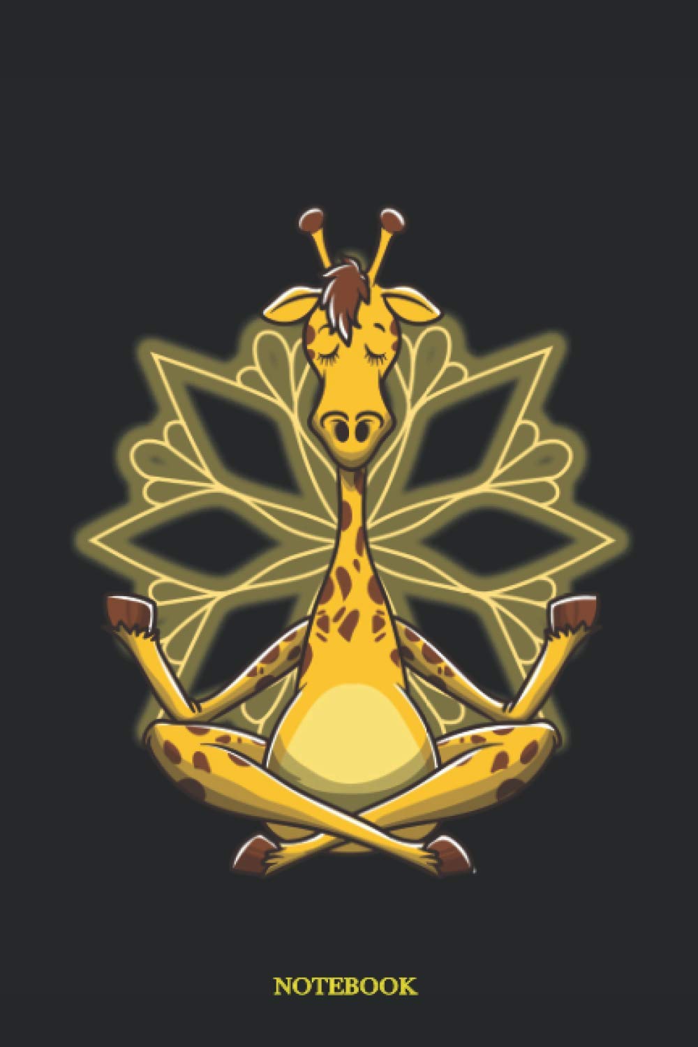 Notebook. Meditating giraffe
