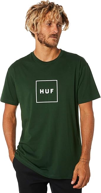 huf box logo t shirt