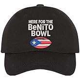 DSY Lifestyle Here for The Benito Bowl Embroidered Baseball Hat – Fans of El Conejo Malo & Music Lovers