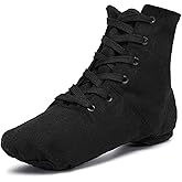 Smithmelody Canvas Jazz Dance Boots Ballet Dancing Sneakers for Adult Men Women