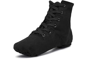 Smithmelody Canvas Jazz Dance Boots Ballet Dancing Sneakers for Adult Men Women