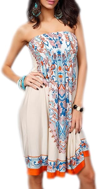 strapless sundress