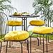 Greendale Home Fashions 15 in. Round Outdoor Bistro Chair Cushion (set of 4), Sunbeam