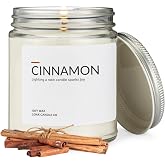1OAK Cinnamon Candle - Soy Wax Scented Candles - Soy Candles for Home Scented - Long Burning Premium - Hand-Poured (7oz.)