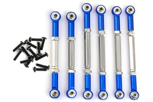 YOYOHOBBY 6pcs Alloy and Steel Turnbuckles Tie Rods Linkages for RC ECX 2WD Ruckus Circuit Torment Upgrade Parts (Dark Blue)