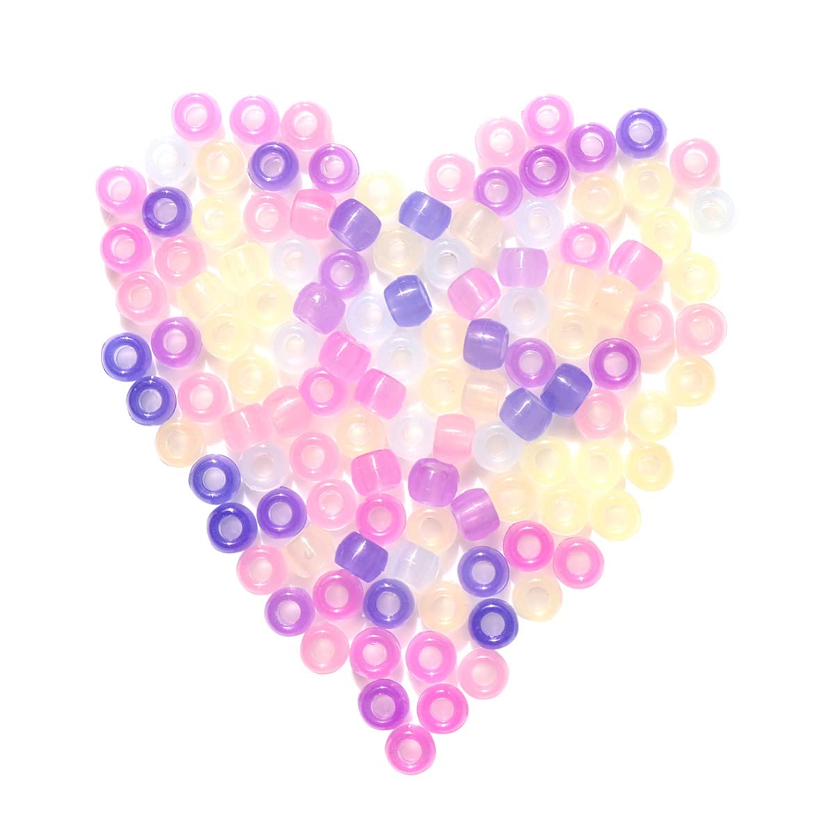Ciieeo Uv Color Changing Beads 1000Pcs Multi 7 Colors Uv Reactive Beads Glow in The Dark for DIY Jewelry Making and Craft Projects