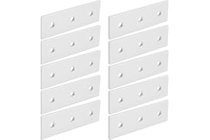 Flat Mending Joining Plates, Aluminum Flat Connecting Joining Plate 10pcs Flat Straight Mending Joining Plates (2020) (3030)