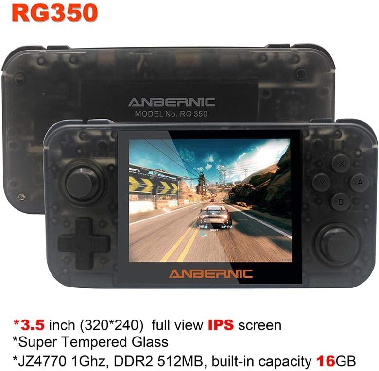 vividesire RG350 IPS Retro Game Console Handheld Optimized Game Machine English Interface with Stereo Speakers 16GB Comfy