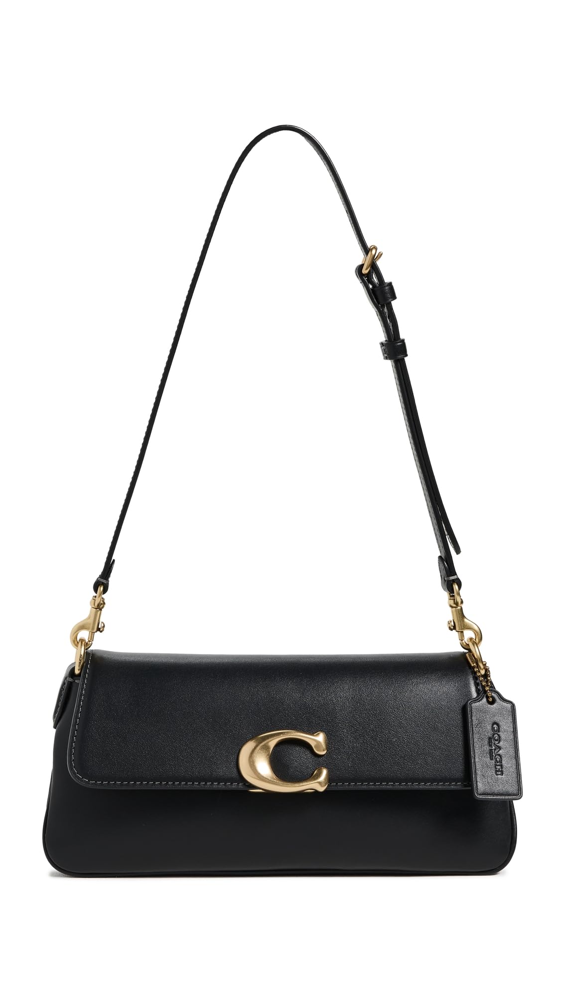 Photo 1 of COACH Refined Calf Leather Jet Shoulder Bag
