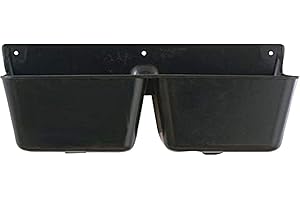 Fortiflex Mineral Feeder for Small Animals, 2-Compartment of 1-3/4-Quart, Black