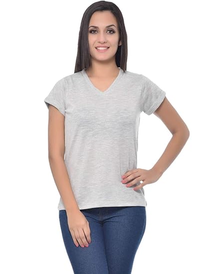 Womens's Viscose Slub Top(Grey, XS-4XL)