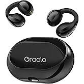 Oraolo Open Ear AC600 Headphones, Bluetooth 6.0 Wireless Earbuds with HiFi Stereo, Clip-On Earbuds with ENC Clear Call, 24H Playtime, Touch Control, IPX6 Waterproof Wireless Headphones for Workout